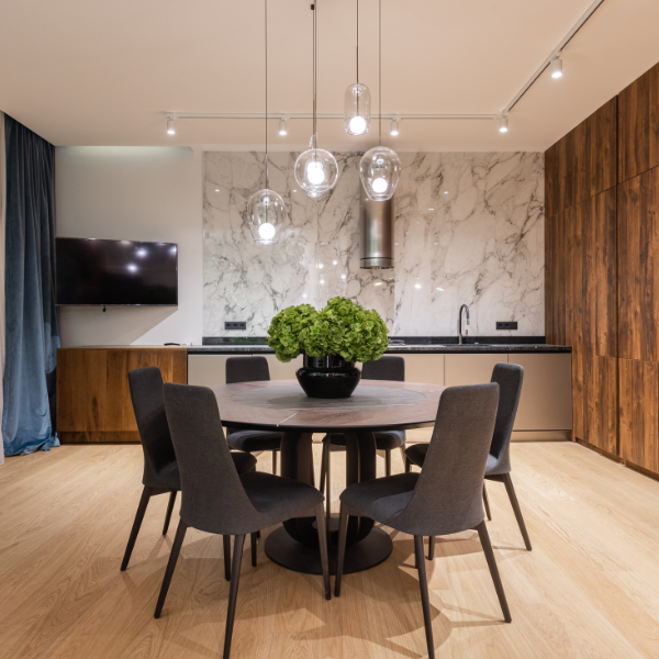 Luxury Dining Table Interior Design in Kolkata