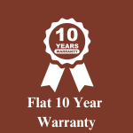 Flat 10 Year Warranty