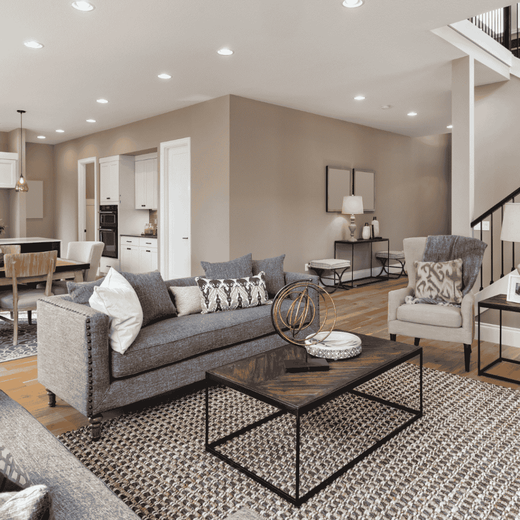 Modern Living Room Interior Design in Kolkata